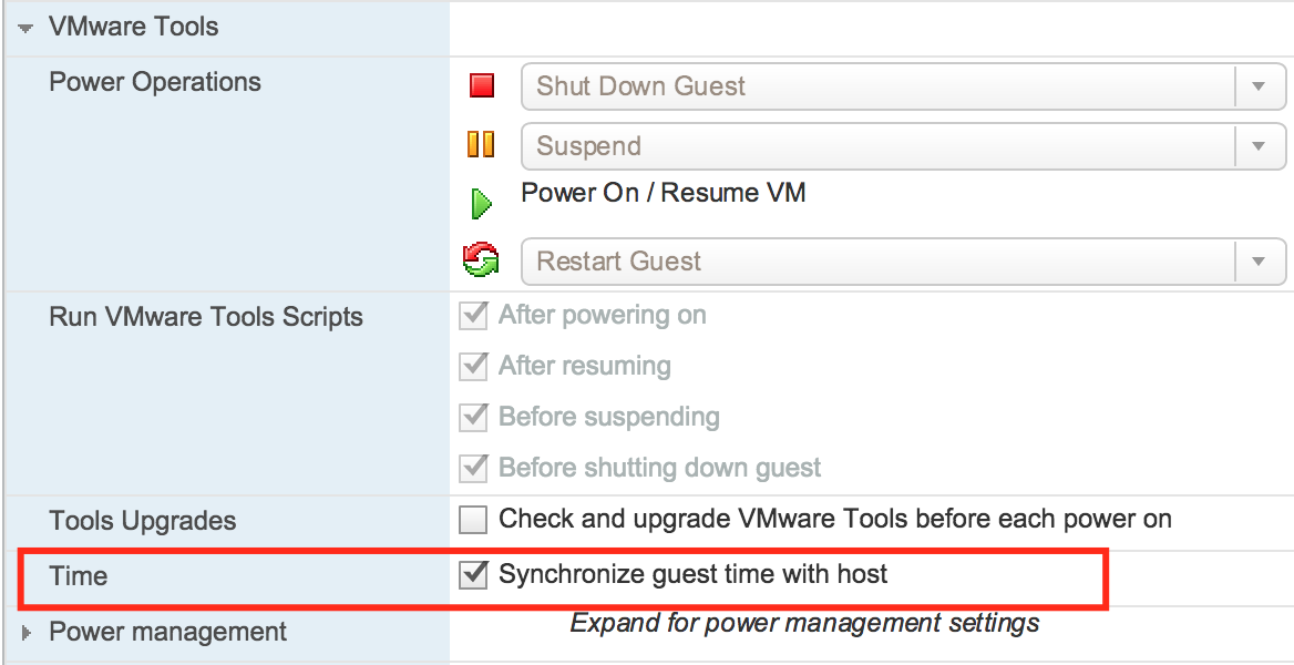 Vmware Tools Time Sync Registry